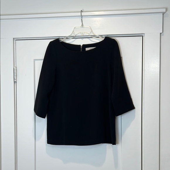 LOFT Black Boxy Blouse size small. - Picture 1 of 6